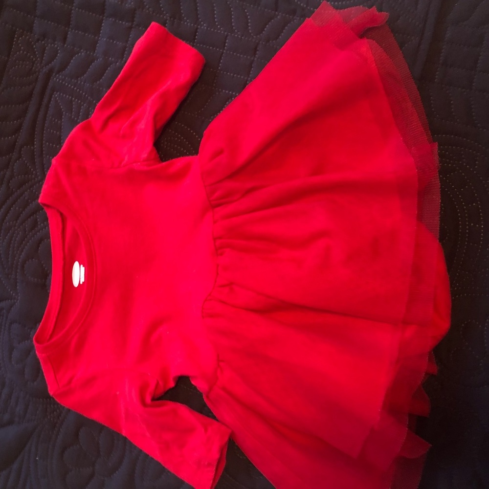 Red old navy baby girl dress